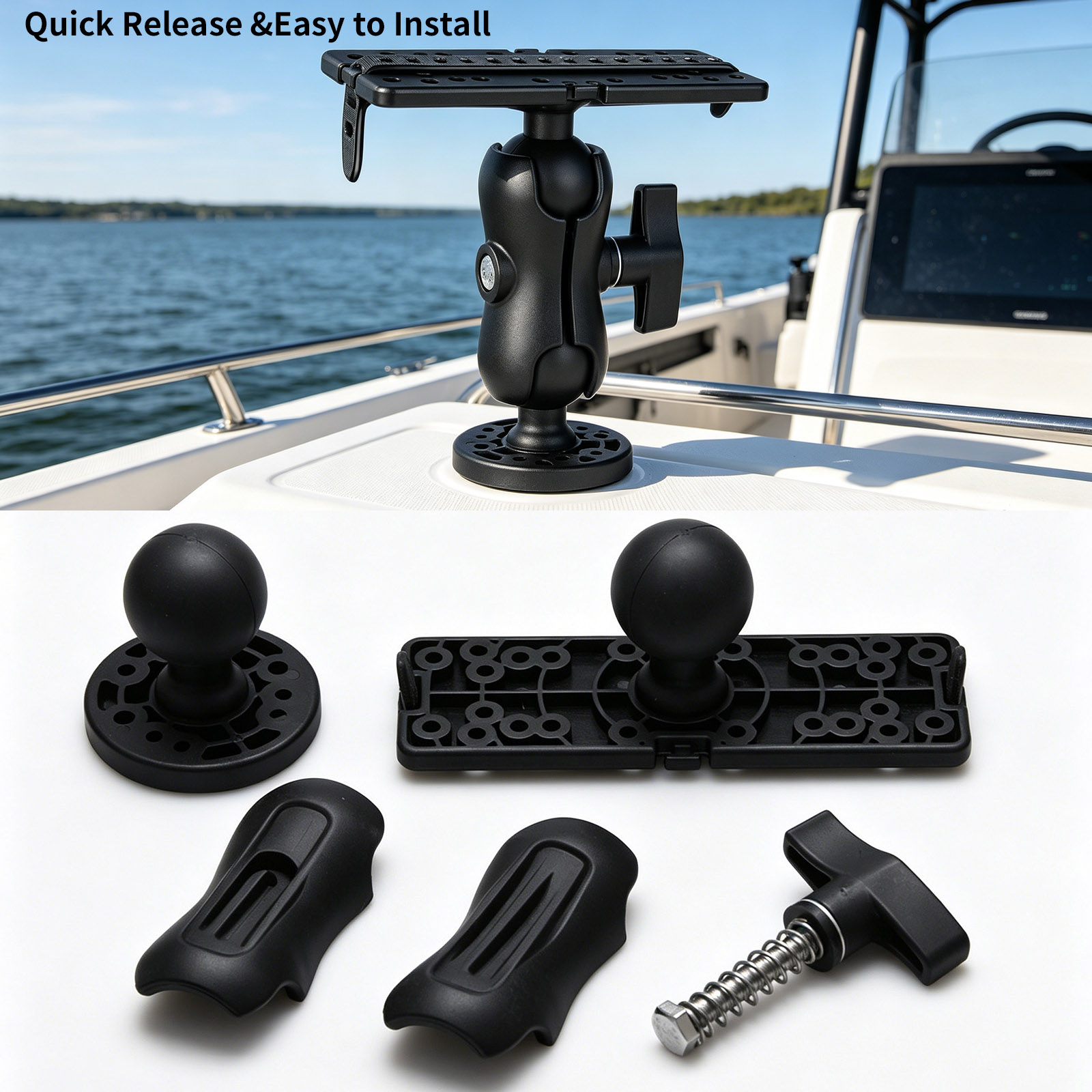 360° Adjustable Fish Finder Mo - Fish Finder Mount ulasan dan harga